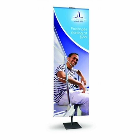 PEN2PAPER Classic Banner Stands 12 in. Classic Banner Stand- Black PE3883361